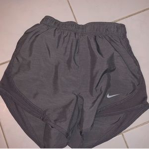 Gray Nike athletic shorts